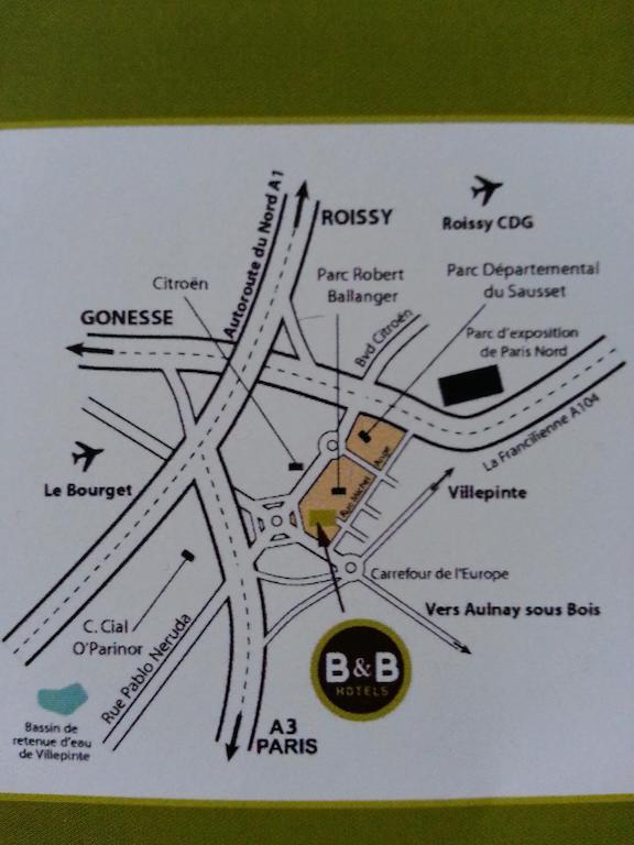 B&B Hotel Paris Nord Aulnay-Sous-Bois Exterior foto